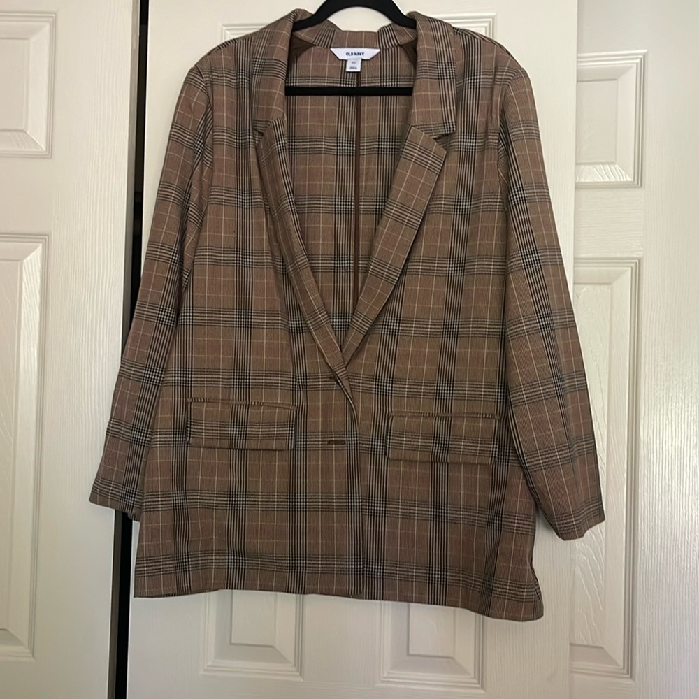 Plaid blazer. Old navy
